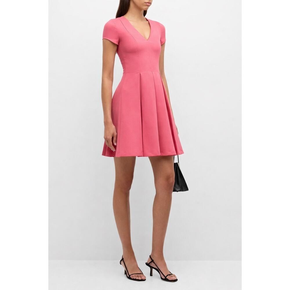 Emporio Armani Women's Emma Pleated Minidress in hot pink 46/ us 10